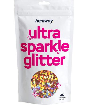 Hemway Ultra Schlitter 1/5 0.2 5mm - Chocolate Bar Shaped Glitter for Art Crafts & Cosmetics - 50g Bronze Holographic Glitter - Buy Online on GoSupps.com