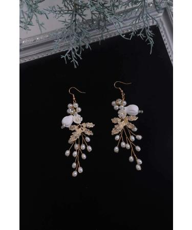 Denifery Handmade Floral Chandelier Earrings | Bridal & Statement Jewelry for Weddings & Daily Wear - Buy Online on GoSupps.com