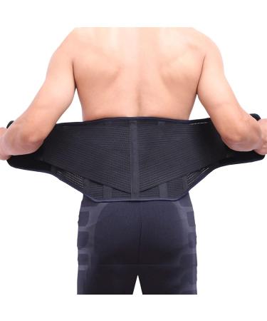 Back Brace Lumbar Support Belt for Men and Women Adjustable Support Straps Lower Back Brace for Pain Relief Sciatica Herniated Disc and Scoliosis (Size : Large) (Large) - Buy Online on GoSupps.com