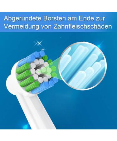 16-Piece Precision Brush Set for Oral-B Electric Toothbrushes - 8 White & 8 Black | Compatible Replacement Heads - Buy Online on GoSupps.com