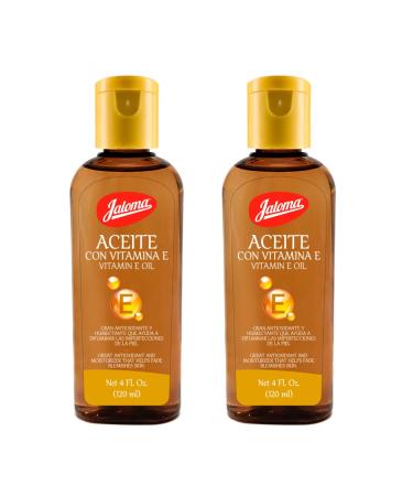 Jaloma Vitamin E Oil Antioxidant and Moisturizer Oil Nourishes and Protects Your Skin 2 Pack of 4 Fo Each Bottle