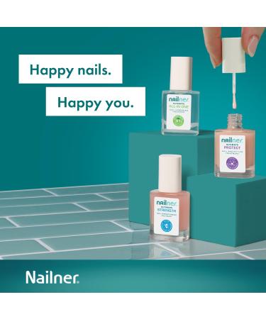Nailner Ultimate Nail Strengthening Treatment - Glossy Light-Rose Nail Varnish 10ml - Buy Online on GoSupps.com