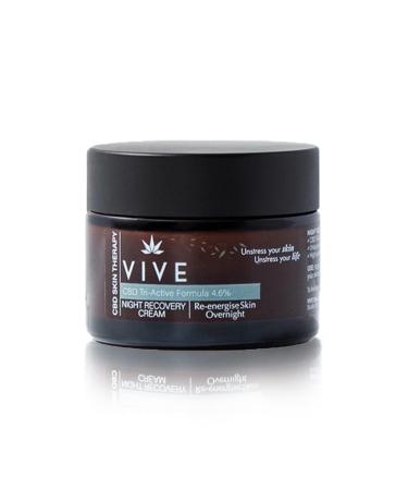 VIVE SkinCare Therapy - Night Cream Recovery - 50ml - Anti-Blemish Treatment - Face Cream for Mature Skin - Face Moisturizer - Face Cream for Dry Skin
