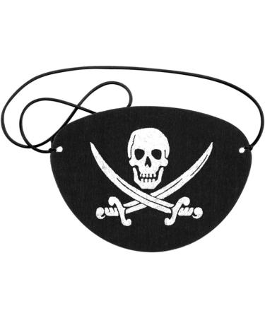 12Pcs/Set Pirate Eye Patches Eye Skull Eye for Halloween Party Decor Christmas and Children Party Black Skeleton - Buy Online on GoSupps.com