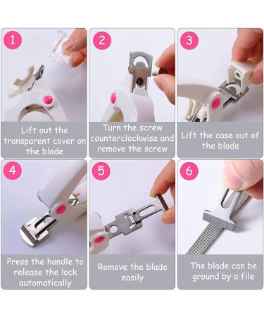 JZF Acrylic Nail Clipper Professional Adjustable Stainless Steel Artificial Nail Clipper Gel False Nails Tips Cutter for Nail Art Manicure Tool (White) - Buy Online on GoSupps.com