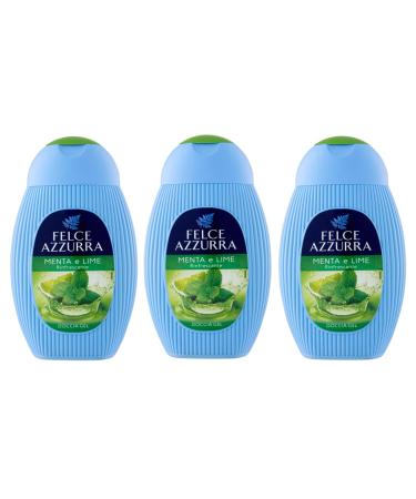 Felce Azzurra 3 x Blue Fern Mint & Lime Refreshing Shower Gel - Shower Gel 250ml
