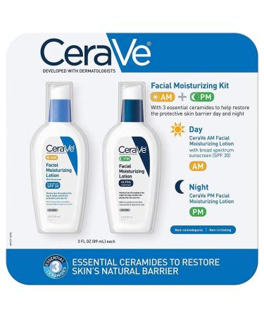 CeraVe Facial Moisturizing Lotion 3oz AM/PM Bundle - Hydrating Skincare Set - Buy Online on GoSupps.com