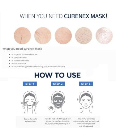 CURENEX Rejuvenating Salmon DNA Mask 30g - Pack of 5 | Top Skincare Treatment - Buy Online on GoSupps.com