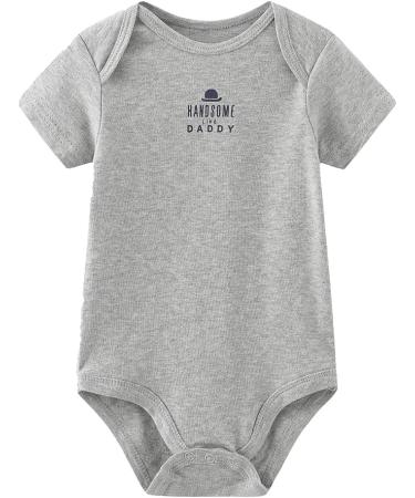 MAMIMAKA Baby Bodysuits & Pants Set - Short Sleeve Onesies for Boys & Girls (6-9 Months) - Buy Online on GoSupps.com