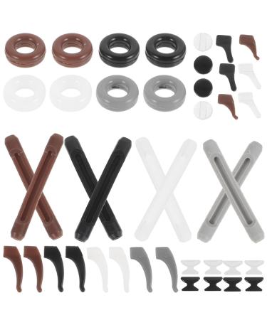 Uonlytech 1 set of glasses ear holes slide-resistant silicone ear bruell the glasses ear handle glasses ear handle glass handlebar holes from silicone tips for changing the glasses nasal pads portable pebble gel