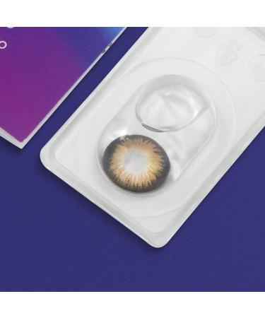 Shop Natural Brown Contact Lenses | Silicone Comfort Novelry Siena Brown - 1 Pair (Dia 14.50) with Container | Free International Shipping - Buy Online on GoSupps.com