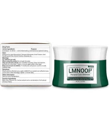 LMNOOP Perianal Care Ointment Skin Repair Treatments for Anus Fistula Anal Fissure Perianal Abscess Fast Healing for Postpartum & Surgery Wounds with All Natural & Organic Herbs - Buy Online on GoSupps.com