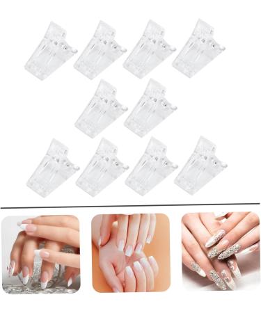 FRCOLOR Nail Art Clamp finger extension kit Plastic Manicure Clamps Finger Nail Builder Clamps clips manicure shaping Quick Building Manicure nail forms tool Extension Manicure Accessories As Shown 3.5X3cm - Buy Online on GoSupps.com