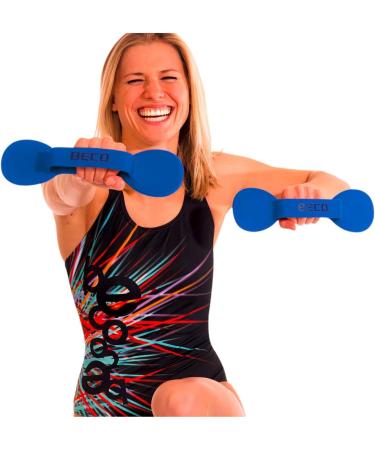 Buy BECO BeFlex Aqua Dumbbells - Water Fitness Dumbbells in Blue | International Shipping Available - Buy Online on GoSupps.com