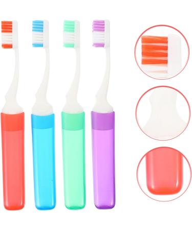 Shop TOVINANNA 12 Pack Collapsible Travel Toothbrush - Perfect for Hotels & Kids | Portable Mouth Cleaning Brush | Essentials for Travel - Buy Online on GoSupps.com