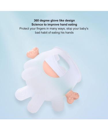 Soothing Food-Safe Silicone Tooth Toys for Babies | BPA-Free Transparent Pink Baby Cubes with Handle - Buy Online on GoSupps.com