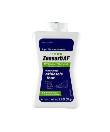 Zeasorb Super Absorbent Powder Antifungal Treatment Athlete's Foot 2.5 oz (71 g)(Pack of 6)