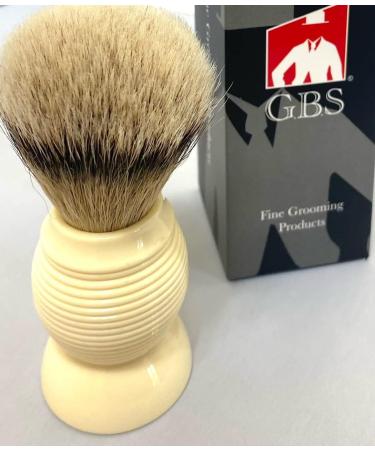 G.B.S Silvertip Badger Shaving Brush - Beehive Resin Handle Extra Soft Bristles 4.5 Inches - Premium Shaving Accessories for a Luxurious Grooming Experience - Buy Online on GoSupps.com