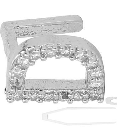 Halloween False Teeth Hip Hop Fake Teeth Plating English Letter D Teeth Brace Cosplay Halloween Party Teeth Decoration Jewelry Halloween Dentures Ornaments Accessories (Silver) - Buy Online on GoSupps.com