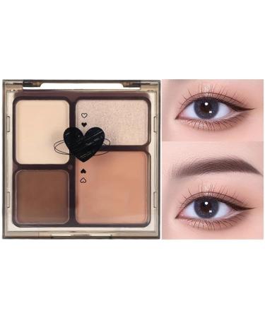 4Colors Pigmented Eyeshadow Palette Smooth Texture for Easy Application Great for Makeup Lovers