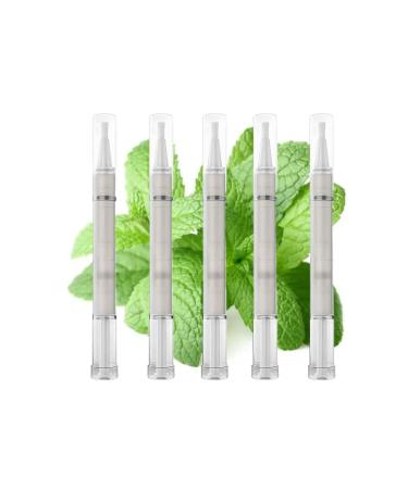 Nail Strengthener Pen Cuticle Oil Pen for Nails Natural Nail Care for Weak Nails - Aloe Peppermint Tea Tree Oil Vitamin C Nail Nutrition Pen (5pc)