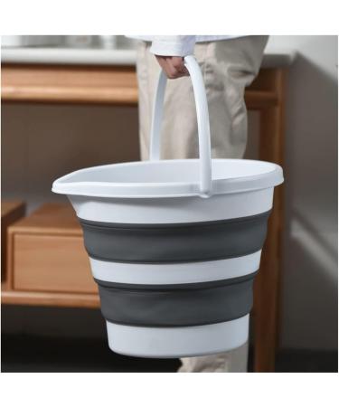 Mop Bucket Folding Bucket Portable Outdoor Travel Water Bucket Fishing Bucket Household Space Saving with Carry Handle - Buy Online on GoSupps.com