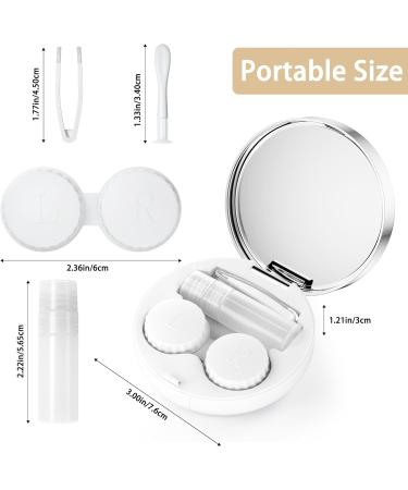 Buy Cute Travel Contact Lens Case - Retro Flower Design | Perfect for Daily Use & Outdoor Adventures - Buy Online on GoSupps.com
