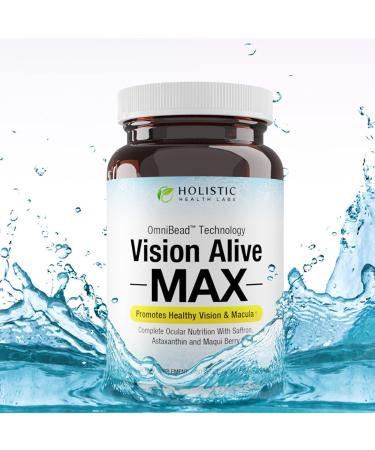 Vision Alive Max: Lutemax 2020 with 8 Natural Ingredients - Bilberries, Blueberries, C3G, Black Currant, Maqui Berry, Saffron, Astaxanthin - 30 Count - Buy Online on GoSupps.com