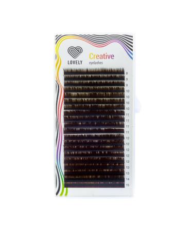 Lovely brown |Individual eyelashes for professional eyelash extensions |20 rows C d & l bend |Strength 0.07 & 0.10 (0.10 C bend)