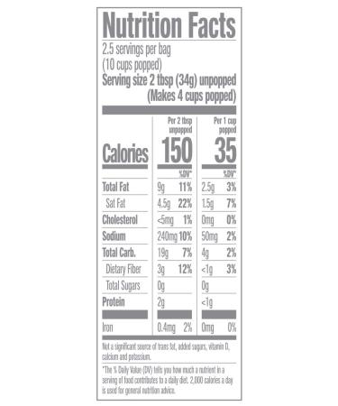 JOLLY TIME Simply Popped Natural Microwave Popcorn | Non-GMO & Palm Oil-Free | 3-Count Box (Pack of 4) Butter Flavor 3 oz (Pack of 12) - Buy Online on GoSupps.com