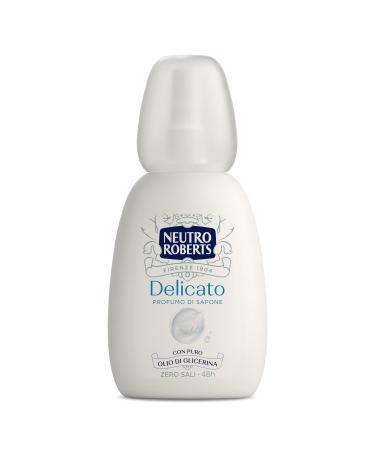Neutro Roberts Neutro Roberts Delicate Spray Deodorant Zero Aluminum Salts With Pure Glycerin Oil Deodorant for Men and Women Dermatologically Tested 100% Recycled Plastic 75 ml Zero Gas 48h