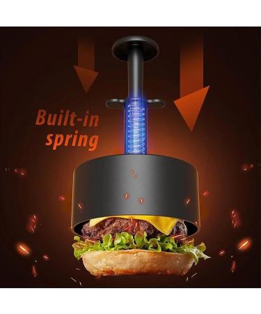 Protable Press Burger Press Patty Maker Maker Mold Perfect for Burgers Patties Cooking BBQ Kitchen Supply Black - Buy Online on GoSupps.com