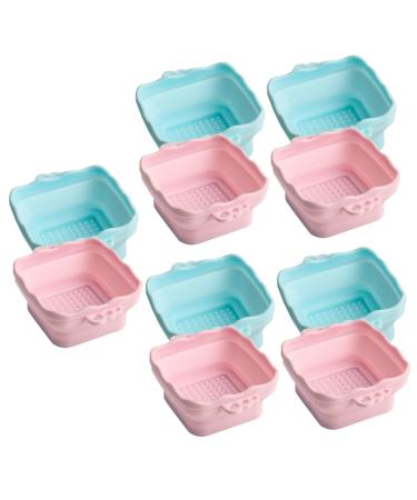 Mipcase 10 Pcs Cleanser of Makeup Brush Makeup Brush Cleaners Puff Drying Net Silicone Cleaning Tool Makeup Cleaning Bowl Brush Cleaner Pad Miss Wash Bowl Silica Gel Make up