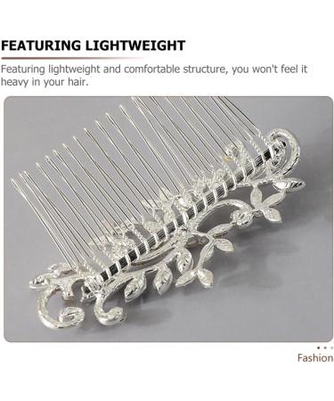Beaupretty Hair Toppers Hair Combs Hair Side Combs Wedding Hair Comb Rhinestone Hair Comb Hair Comb Clips Bridal Hair Comb Rhinestone Hair Side Comb Zinc Alloy Bride Manual White Accessories - Buy Online on GoSupps.com