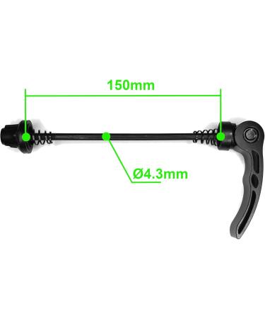 Buy Cyclingcolors 150mm Quick Release Axles for MTB Racing - Black Rear Wheel Clamping - Buy Online on GoSupps.com