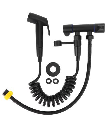 Toilet Bidet G1/2 Bidet Sprayer Handheld Toilet Diaper Sprayer Attachment Bathroom Accessories Black