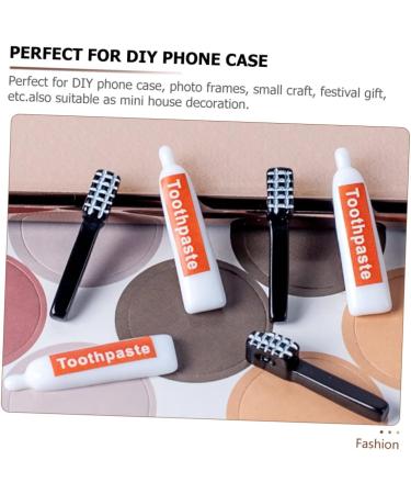 Shop Coheali 40-Piece Kawaii Toothbrush Resin Cell Phone Case Charms - DIY Mini Dollhouse Decor & Sweet Flatback Pearls - Buy Online on GoSupps.com