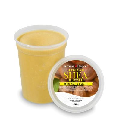 Raw African Shea Butter 32 oz - 100% Pure Natural Unrefined Gold Grade A Moisturizer for Body Hair & Face - Ideal for Dry & Cracked Skin - Buy Online on GoSupps.com