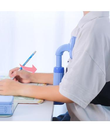 Desk Writing Posture Corrector - Adjustable Kids Sitting Support for Home Use | Prevent Hunchback (Blue - Buy Online on GoSupps.com