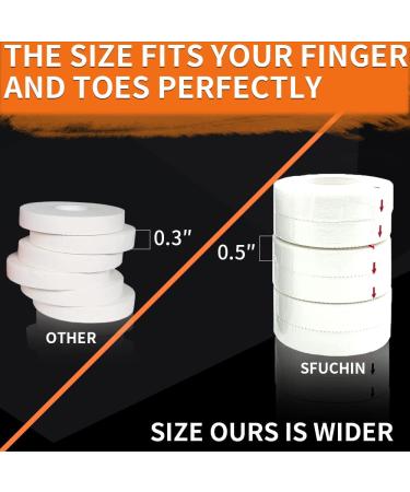 White Athletic Tape (6 Pack 0.5" 10 Yards) - Finger Tape - Medical Tape - Foot Tape - No Sticky Residue & Easy to Tear - for Rock Climbing  Jiu-Jitsu  Grappling  Martial Arts  Hockey Stick  Lifters 0.5 Inch (Pack of 6) - Buy Online on GoSupps.com