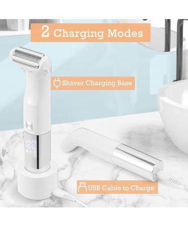 LINGSFIRE 5 in 1 Women's Electric Razor Kit - Multi-Functional Bikini Trimmer for Women - Portable Cordless Shaver for Pubic Hair, Nose, Eyebrow, Face, and Legs - Buy Online on GoSupps.com