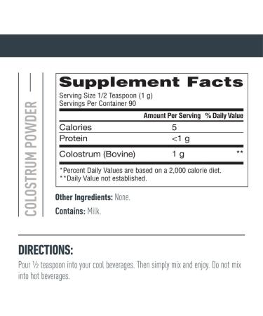 Bundle of Isopure Bovine Colostrum Supplement Powder 90 Servings + Isopure Unflavored Protein Whey Isolate 25g Protein Zero Carb 16 Servings 1 Pound (Packaging May Vary) - Buy Online on GoSupps.com