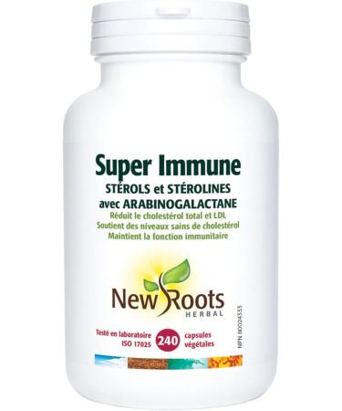 New Roots Herbal - Super Immune - 240 capsules - Sterols & Sterolins with Arabinogalactan Helps Support Healthy Cholesterol Levels 240 count (Pack of 1) - Buy Online on GoSupps.com