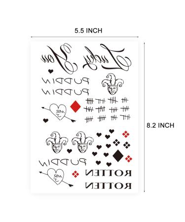 6-Sheet Halloween Fake Temporary Tattoo Stickers for Women, Girls & Kids - Perfect for Halloween Costume Party Makeup - Buy Online on GoSupps.com