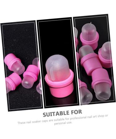 FRCOLOR Lot de 20 Couvre-ongles en Silicone Rose pour Dissolvant Protection Doigts Taille Unique Accessoires Nail Art Professionnels pour Manucure Domicile et Salon - Buy Online on GoSupps.com