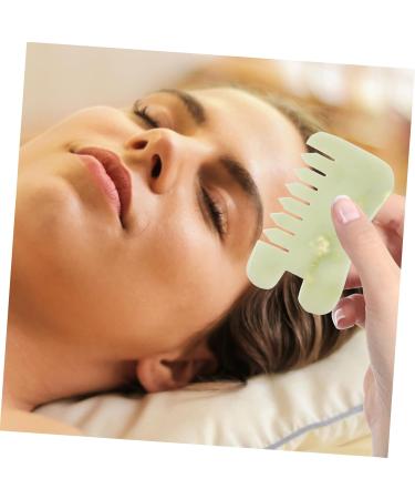 Ipetboom 2-Piece Jade Gua Sha Comb Set - Broad Tooth Body Massage Tool for Relaxation and Healing - Buy Online on GoSupps.com