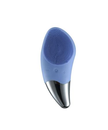 Facial Washing Brush Silicone Facial Cleansing Instrument Electric Facial Cleansing Instrument Imported Pore Cleaner Red (Blue)