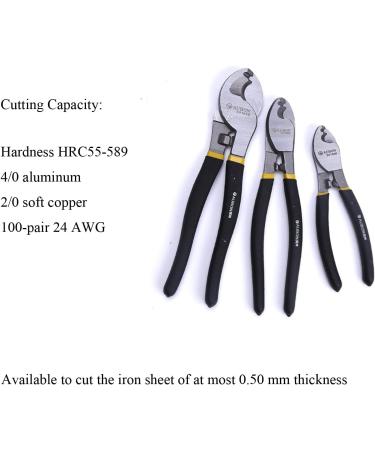 Aubon 10 Inch Wire Cable Cutter Hand Tools Wire Cable Cutting Tools High Hardness Cable Scissors Carbon Steel Material Pliers Excellent Screw Cutter Not for Bicycle Cables 10 Inches - Buy Online on GoSupps.com
