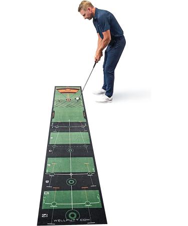High Speed WellPutt Golf 10' Training Mat in Green - Improve Your Putting Skills - Buy Online on GoSupps.com