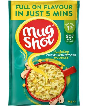 Instant Noodle Bundle Containing Mug Shot Roast Chicken Pasta 55g x2 Chicken & Sweet Corn Noodles 54g x2 Creamy Cheese Pasta 68g x2 (6 Pack) - Buy Online on GoSupps.com